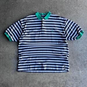 90s vintage nautica striped surf polo